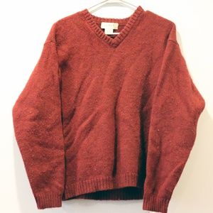 Vintage J-Crew Maroon Red Wool Sweater